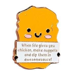 Cute Chicken Nugget Enamel Pin